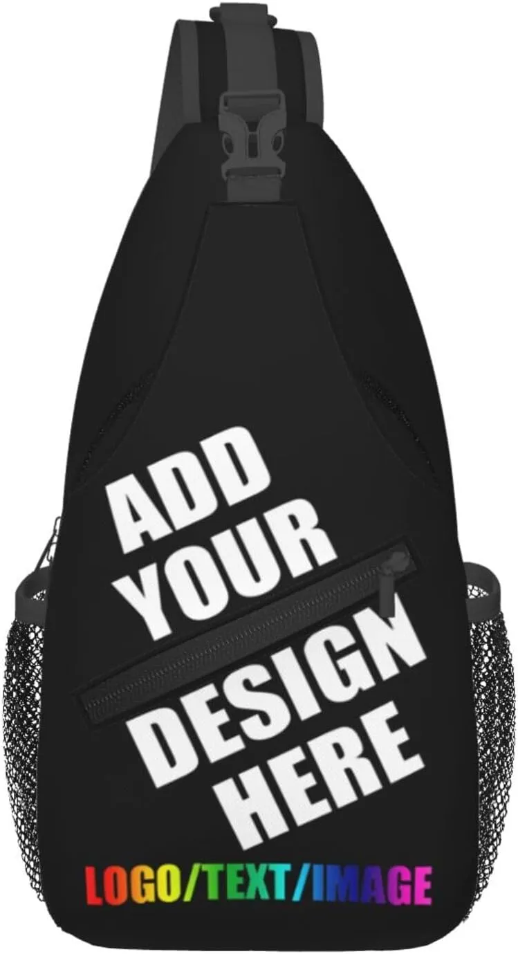 Sling Bag Custom Bag For Men Personalized Crossbody Bags for Men Women Leisure Sports Outdoor