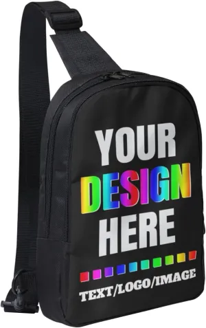 Sling Bag Custom Bag For Men Personalized Crossbody Bags for Men Women Leisure Sports Outdoor
