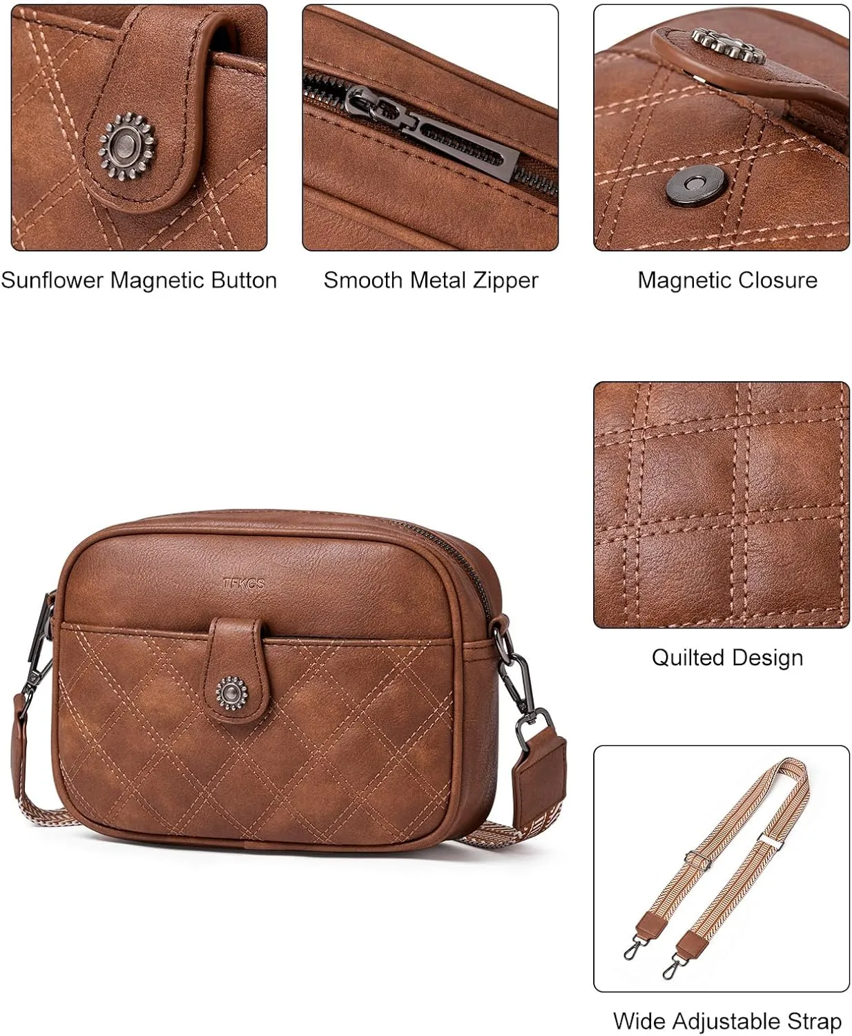 Small Crossbody Bags for women,Soft Leather Cell Phone Purse Lightweight,Little Crossbody Purses Women Trendy with Card slots