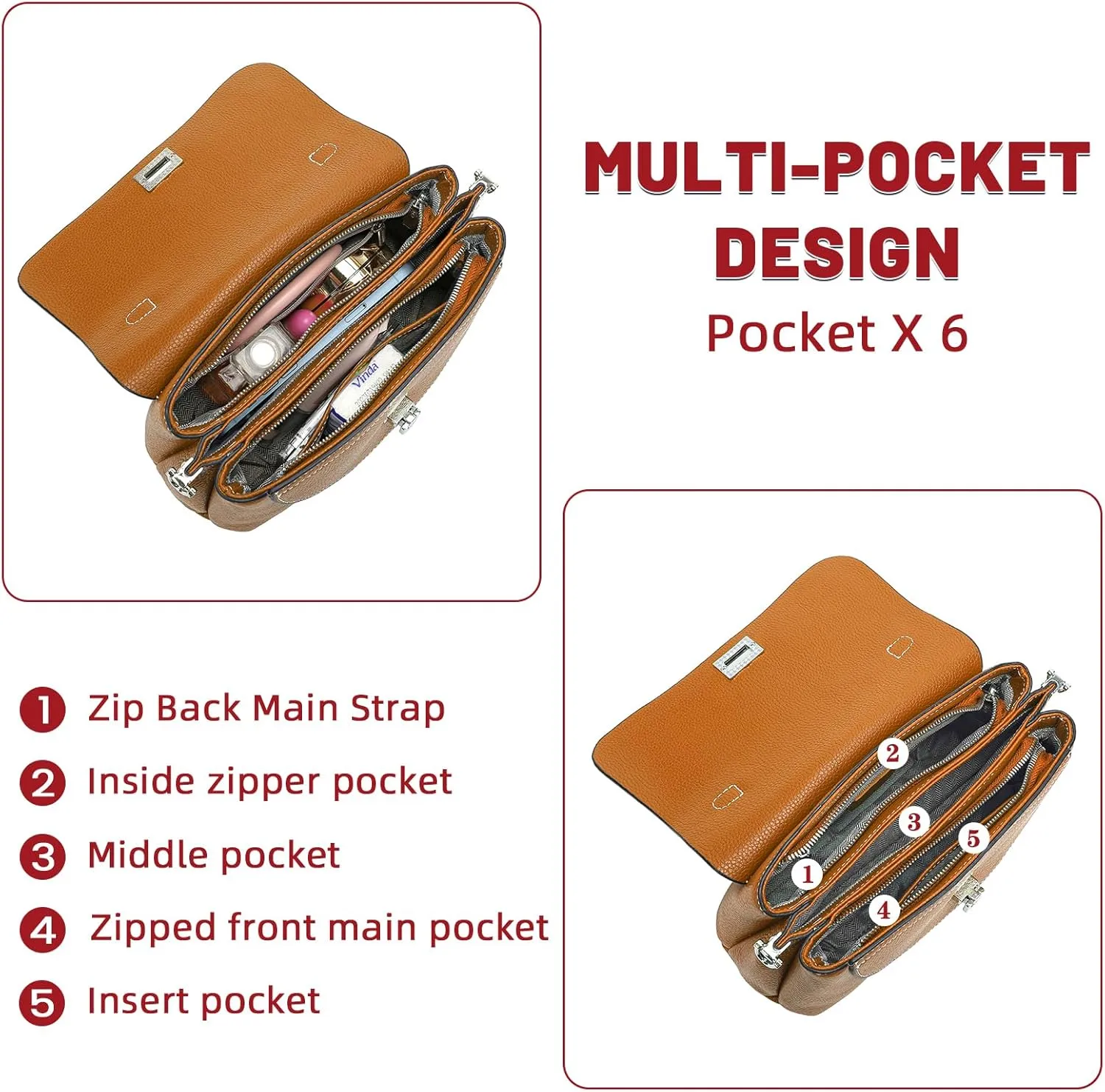Small Genuine Soft Leather Crossbody Handbag Cute Solid Mini Shoulder Bags for Lady Purse