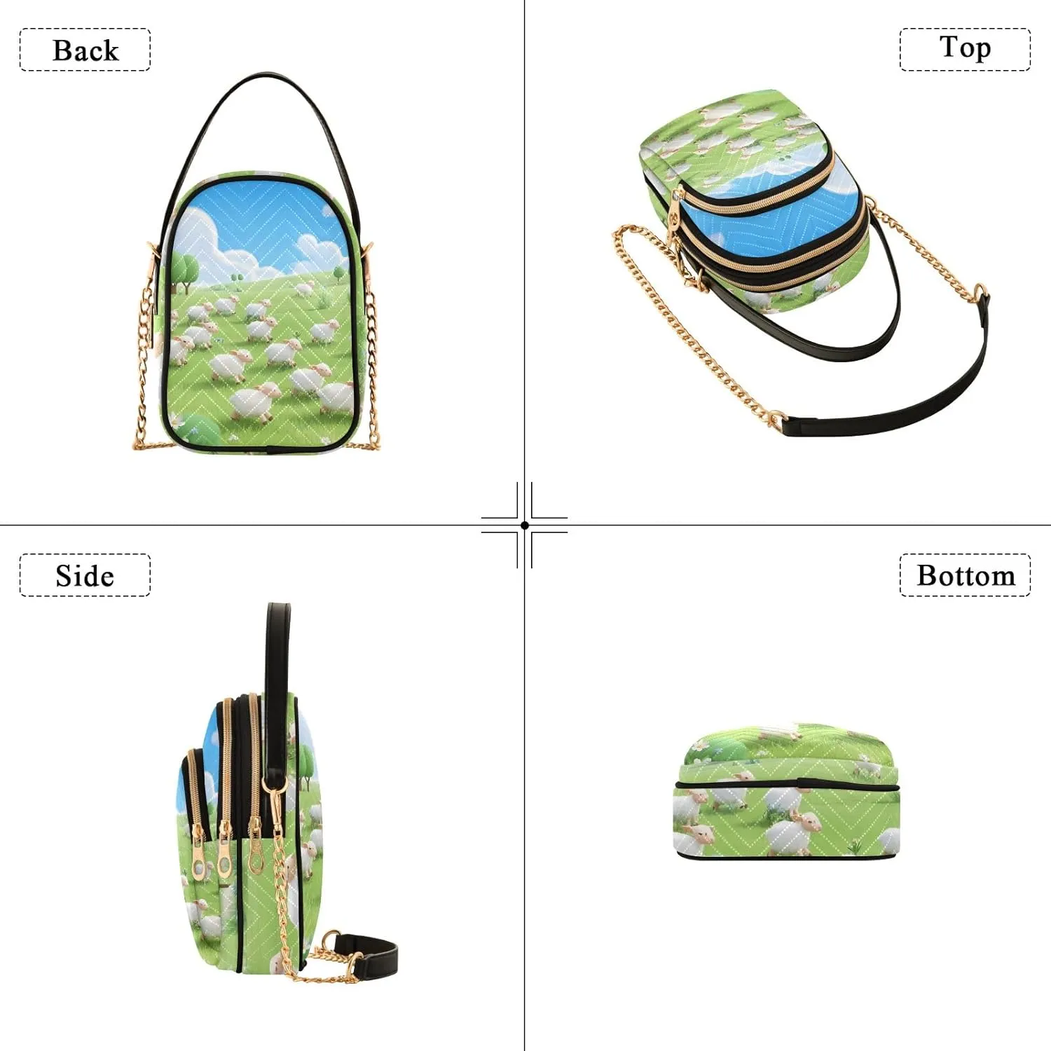 Small Handbag Crossbody Bag for Women Quilted Bags Shoulder Purse Phone Wallet Chain Bag