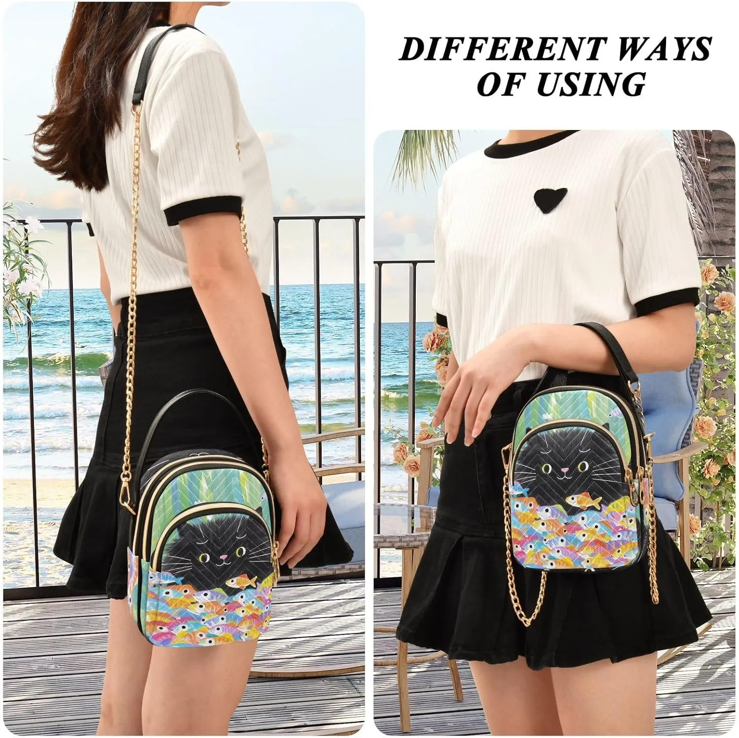 Small Handbag Crossbody Bag for Women Quilted Bags Shoulder Purse Phone Wallet Chain Bag