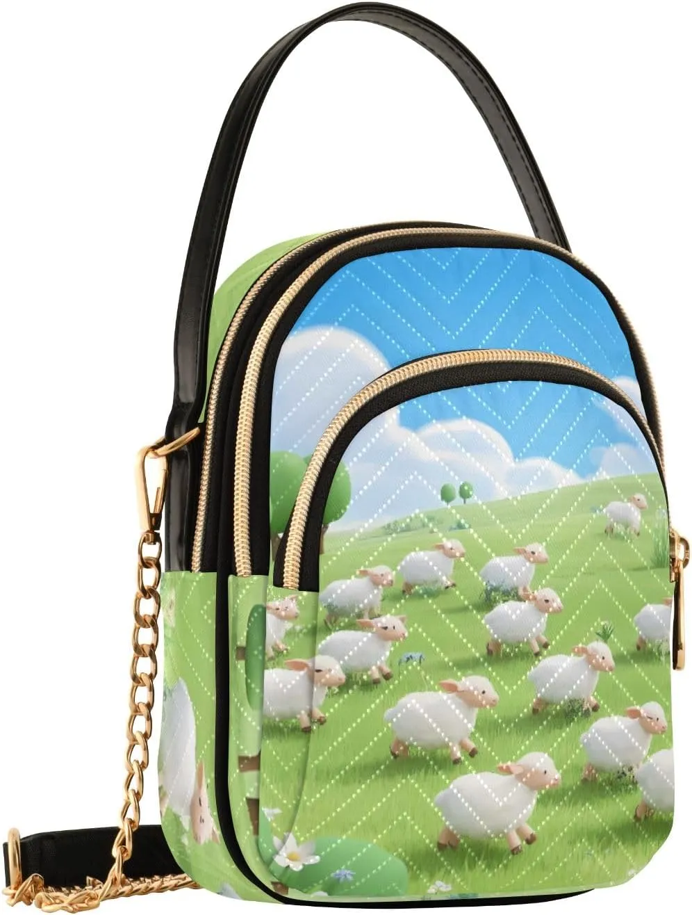 Small Handbag Crossbody Bag for Women Quilted Bags Shoulder Purse Phone Wallet Chain Bag