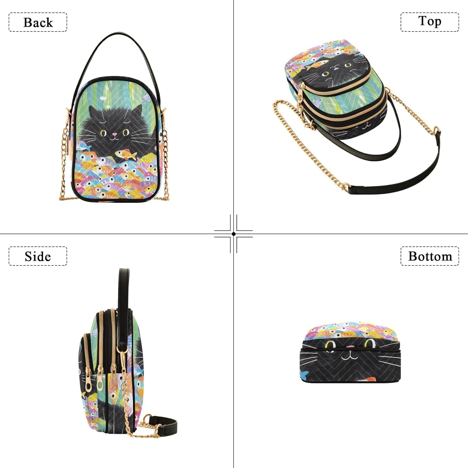 Small Handbag Crossbody Bag for Women Quilted Bags Shoulder Purse Phone Wallet Chain Bag