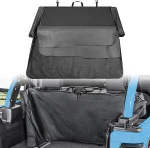 Soft Top Window Organizer Storage Protection Bag Compatible With For Jeep Wrangler JL Unlimited Sports Sahara Freedom Rubicon Gladiator JT 2/4 Door 2018-2024 Replacement for 68358392AC