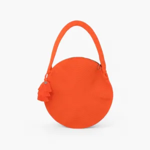 Solid circle shoulder bag | Tangerine
