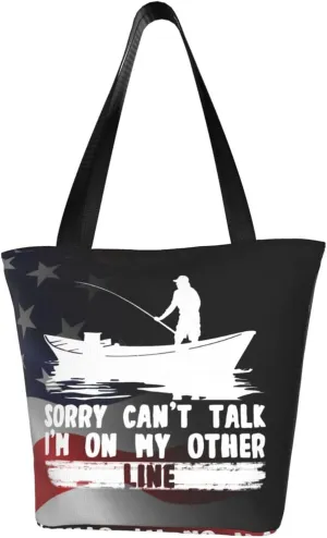 Sorry Can'T Talk I'M On My Other Line Fashion Shoulder Bag Large Capacity For Man Or Woman