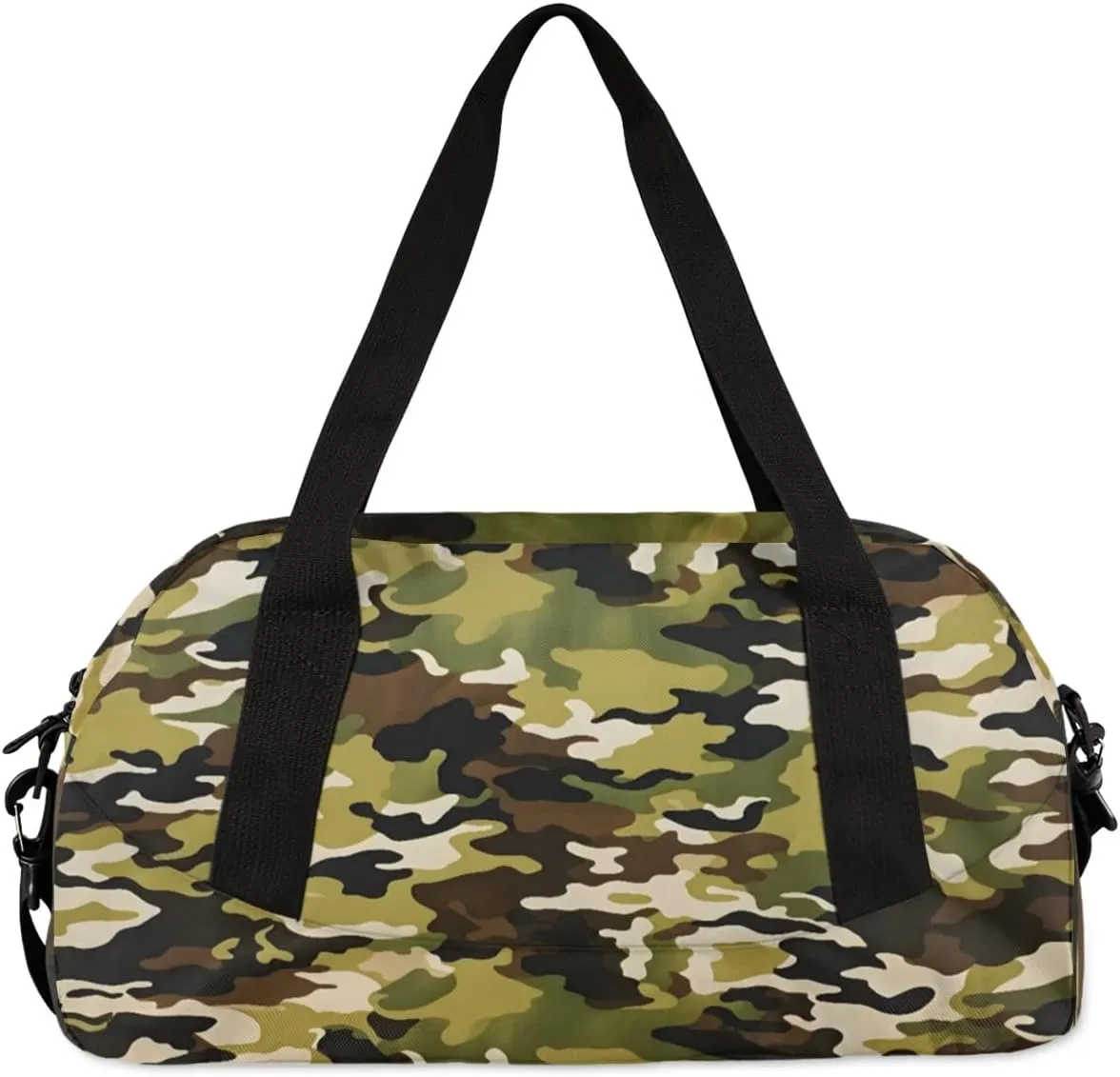 Sport Duffel Bag Camo Pattern Kids Gym Bag Weekender Overnight Bags for Boys Girls Teens Carry On Workout Travel Bag