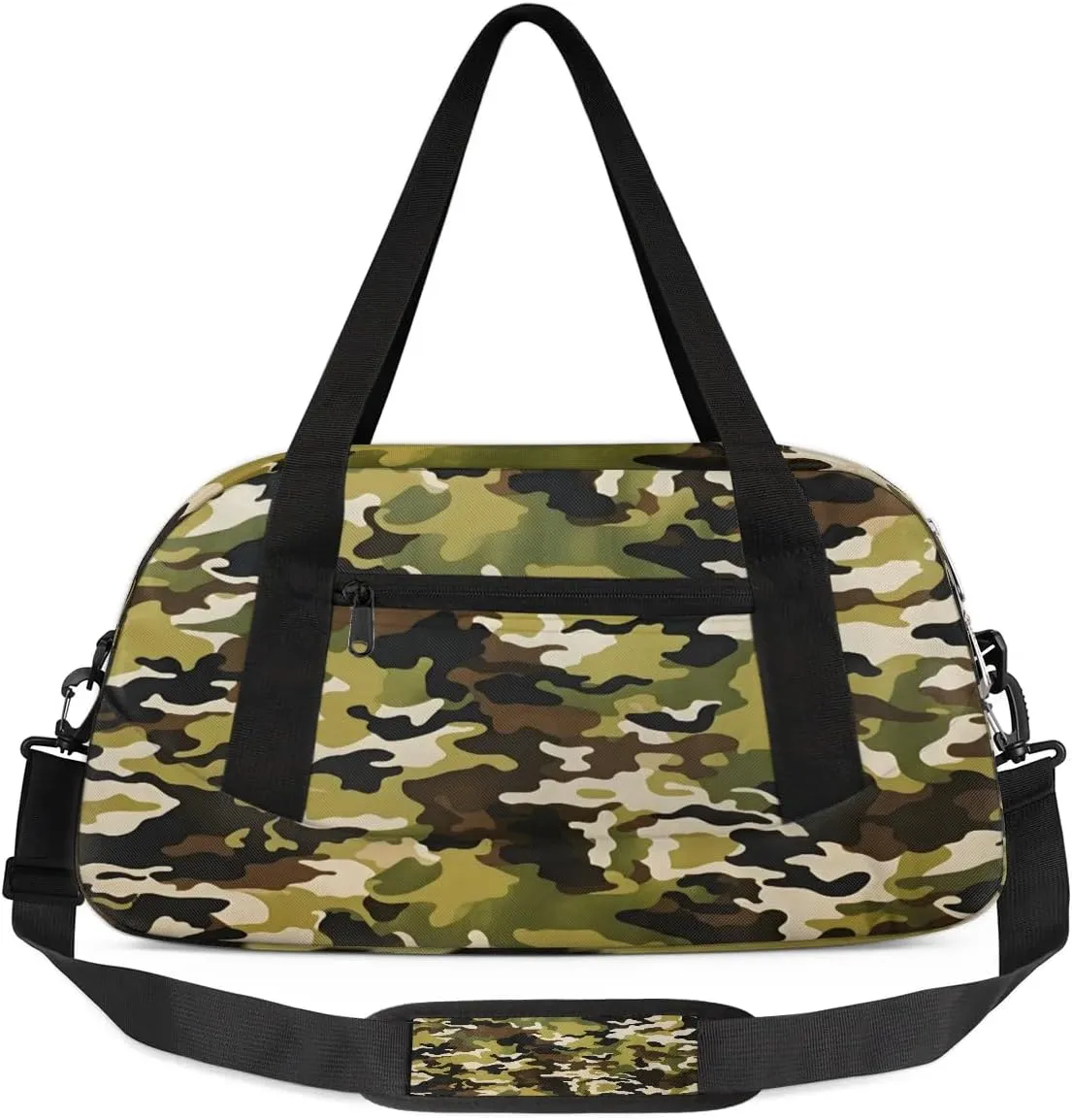 Sport Duffel Bag Camo Pattern Kids Gym Bag Weekender Overnight Bags for Boys Girls Teens Carry On Workout Travel Bag