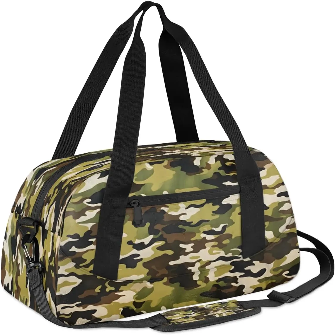 Sport Duffel Bag Camo Pattern Kids Gym Bag Weekender Overnight Bags for Boys Girls Teens Carry On Workout Travel Bag