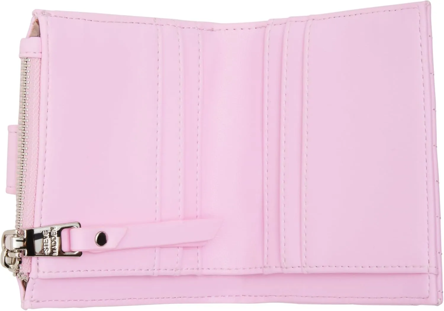 Steve Madden Women's Jem-h Diagonal Quilted Bifold Cardcase