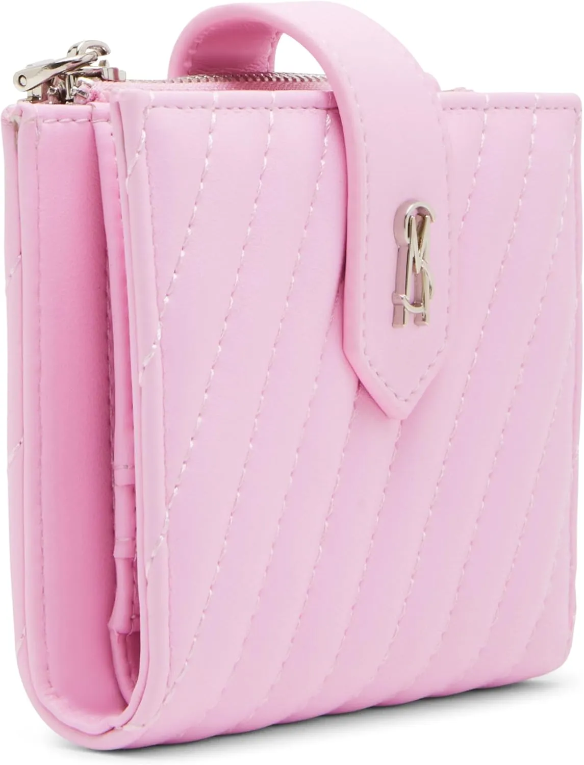 Steve Madden Women's Jem-h Diagonal Quilted Bifold Cardcase