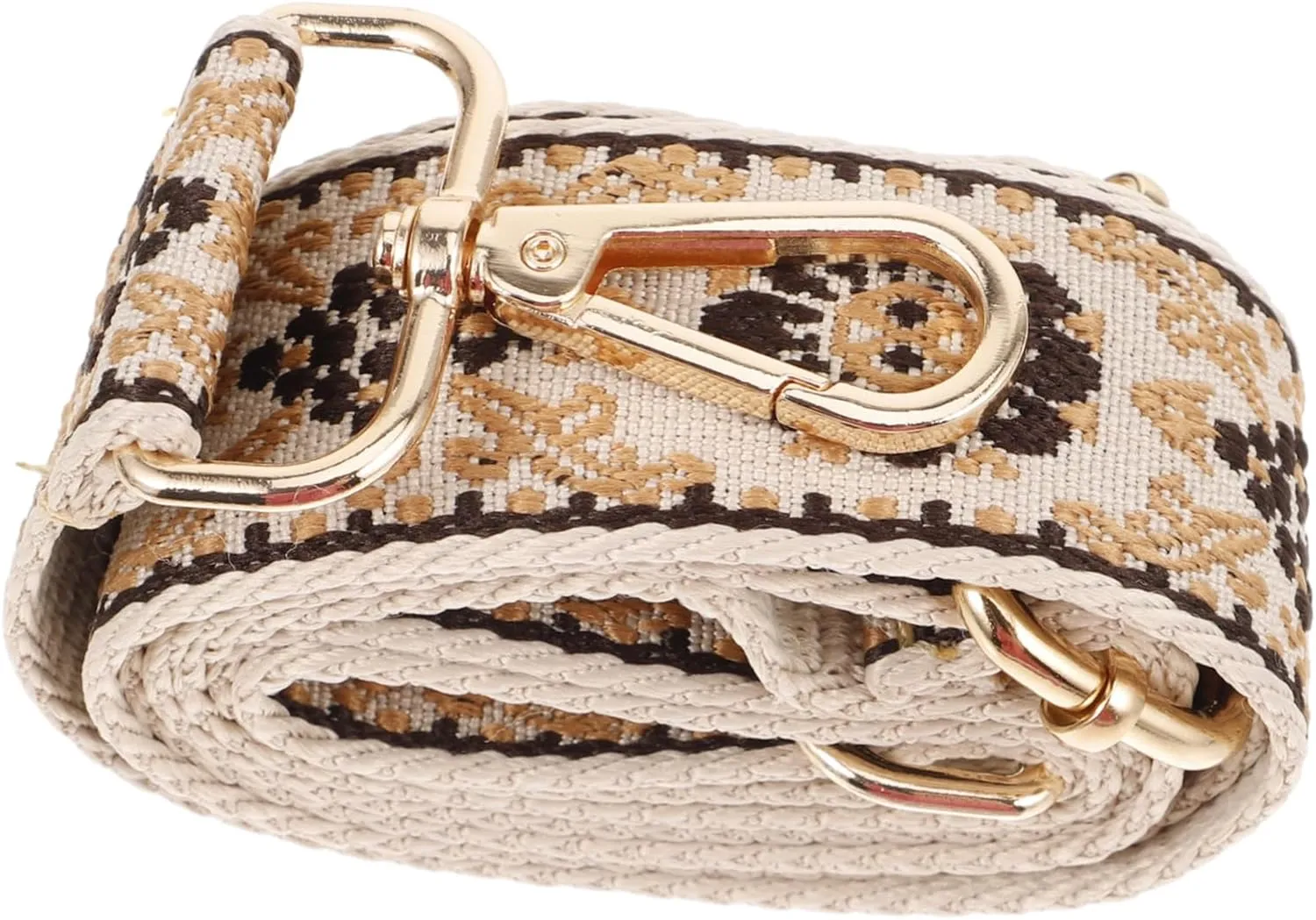 Stylish Strap for Purses and Handbags Lightweight Ethnic Design Bag Accessories with Cute Pattern and Easy Attach Buckles for Shoulder Bags