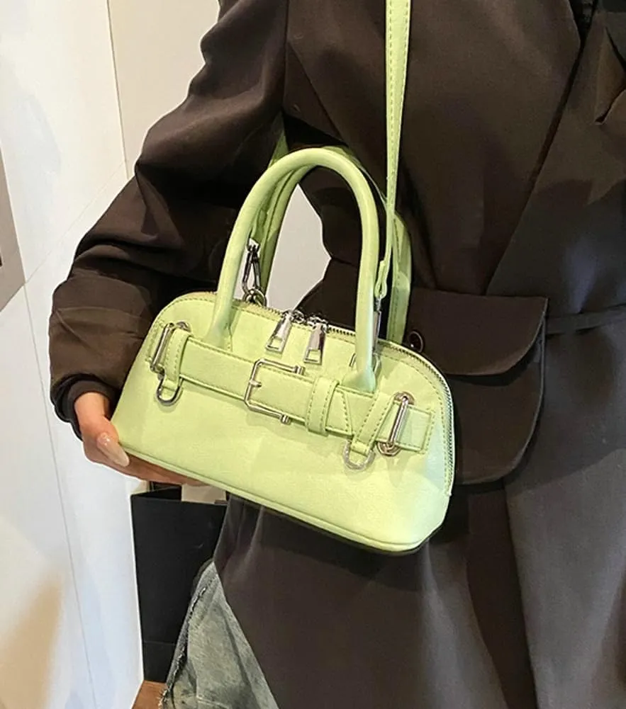 Stylish Unique Shell Handbag Work Outdoor Cross Body Bag for Travel PU Leather Shoulder Bags for Women Trendy 2025