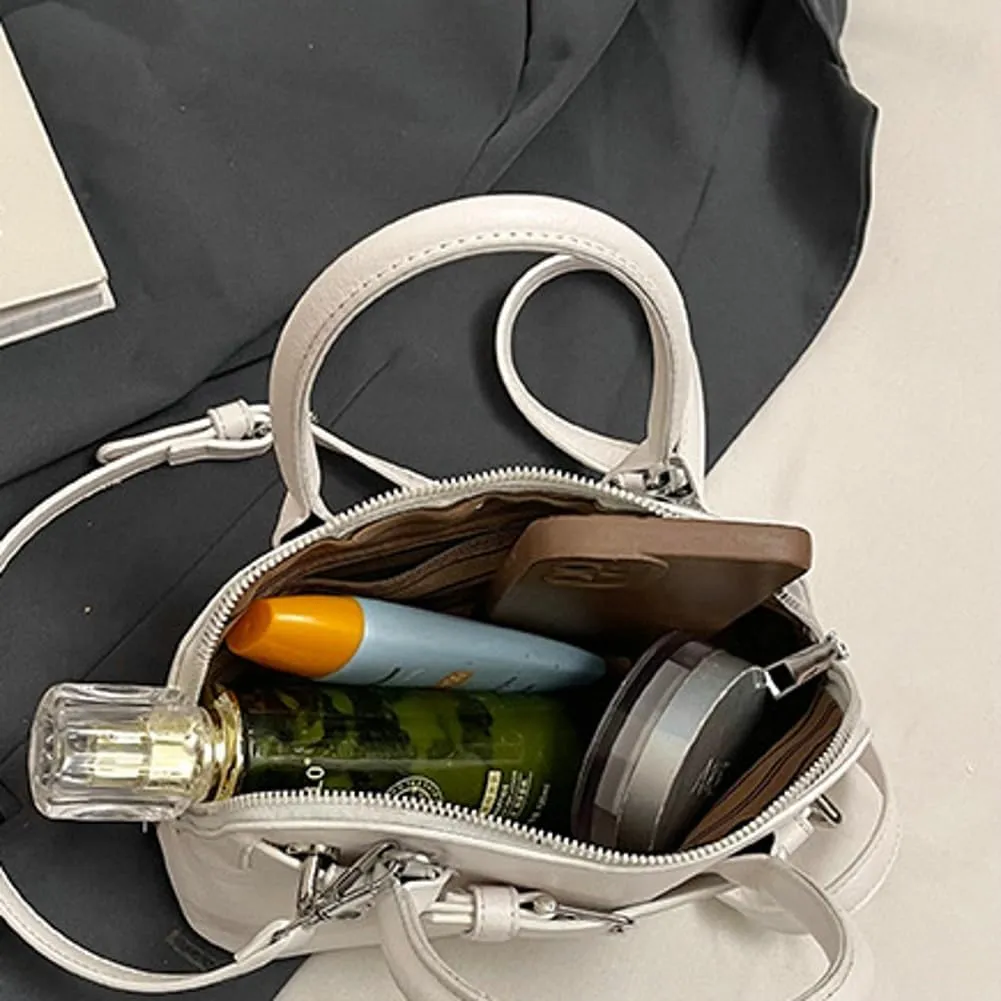 Stylish Unique Shell Handbag Work Outdoor Cross Body Bag for Travel PU Leather Shoulder Bags for Women Trendy 2025