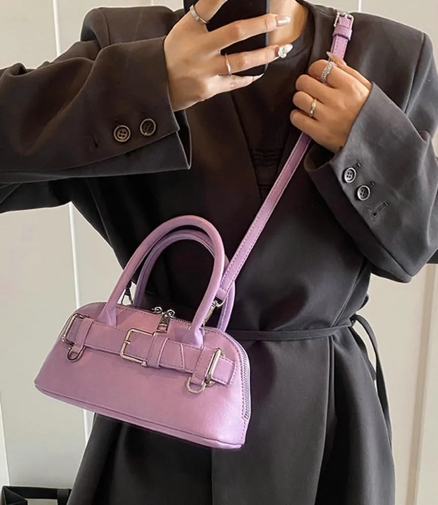 Stylish Unique Shell Handbag Work Outdoor Cross Body Bag for Travel PU Leather Shoulder Bags for Women Trendy 2025