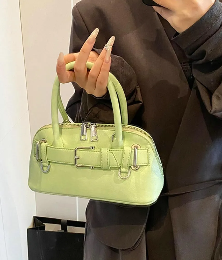 Stylish Unique Shell Handbag Work Outdoor Cross Body Bag for Travel PU Leather Shoulder Bags for Women Trendy 2025