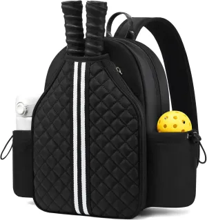 Sucipi Pickleball Bags for Women Lightweight Crossbody Pickleball Sling Bag Stylish Quilted Pickleball Paddle Bag