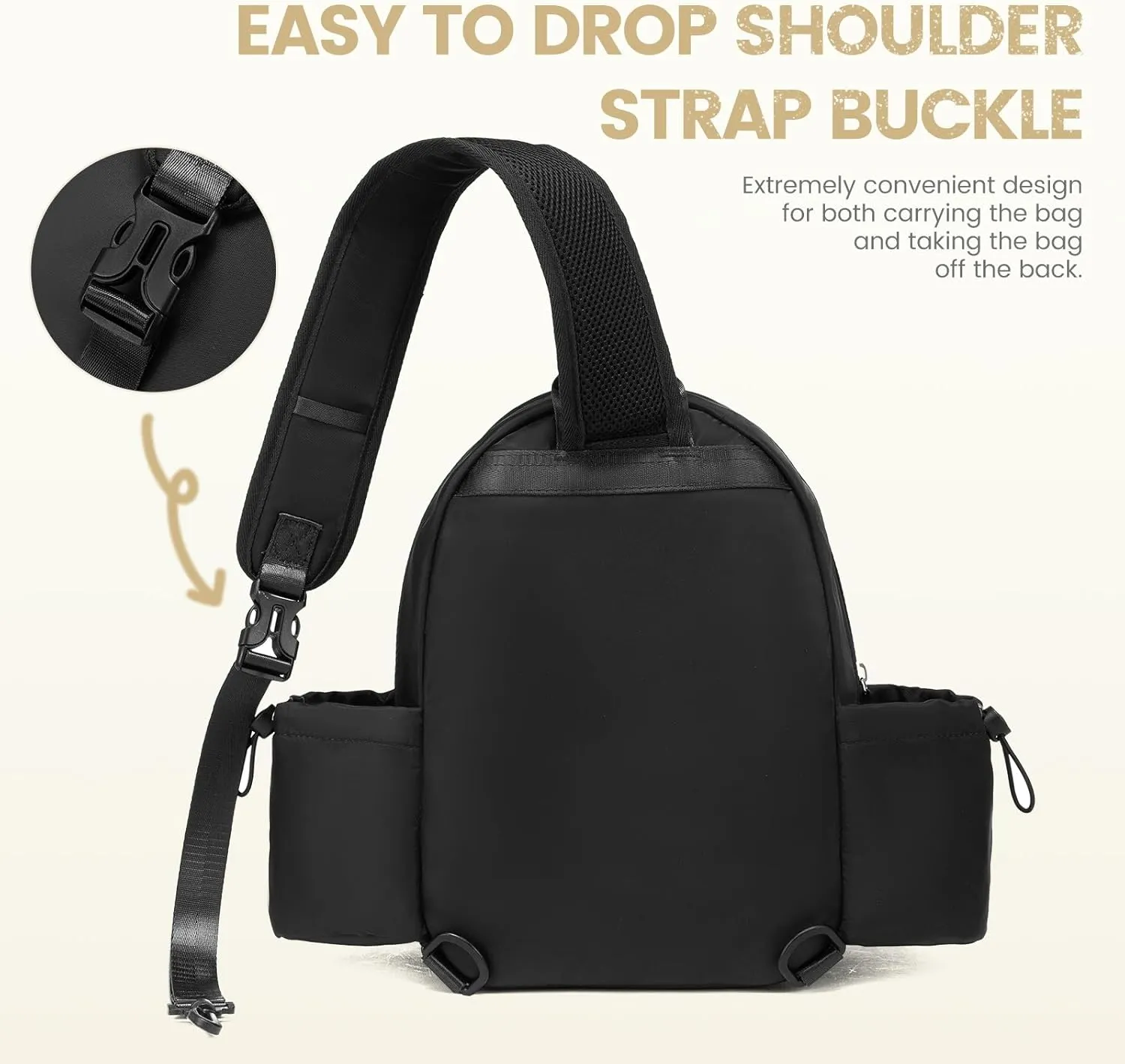 Sucipi Pickleball Bags for Women Lightweight Crossbody Pickleball Sling Bag Stylish Quilted Pickleball Paddle Bag