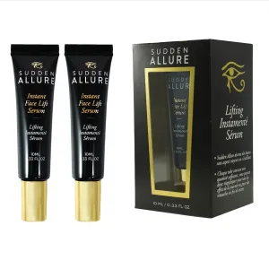 Sudden Allure Instant Face Lift Serum – Erase Under Eye Bags & Wrinkles in 60 Seconds - Firming Face & Eye Serum Cream - Instantly Tighten & Reduce Eye Bags & Crows Feet | Made in USA (10 ml, 2 Pack)
