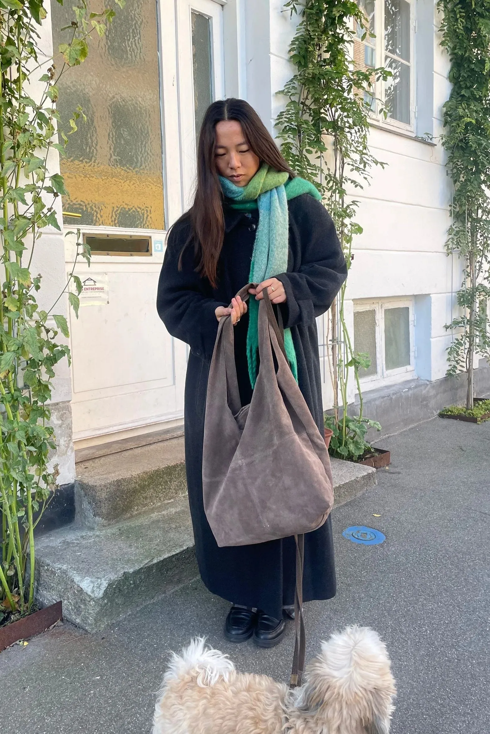 Suede Dalliea Bag Soft Mocha