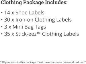 Team Umizoomi Personalized Clothing Package Includes Stick-on, Iron-ons & Bag Tags for Kids Waterproof & Laundry Safe