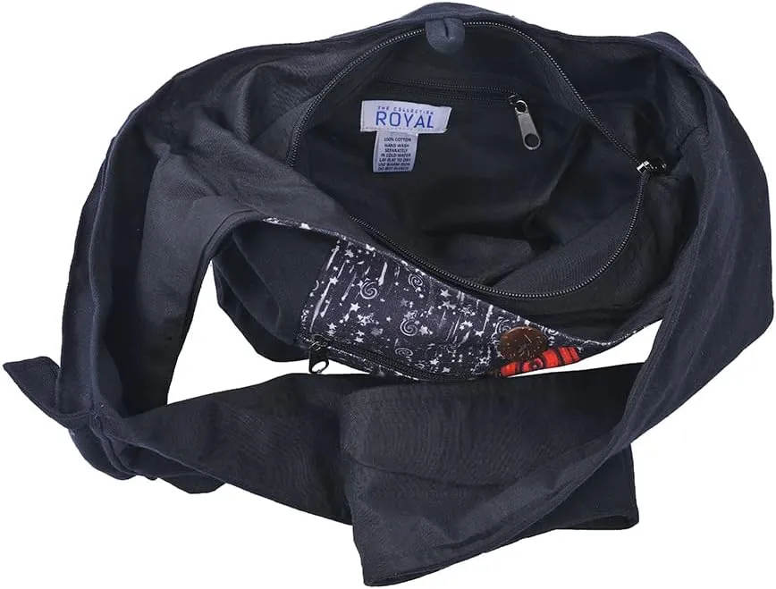 THE COLLECTION ROYAL Graphic Crossbody Bag for Women, Boho Purse, Boho Bag, Hippie Bag, Hippie Purse, Cloth Purse for Women