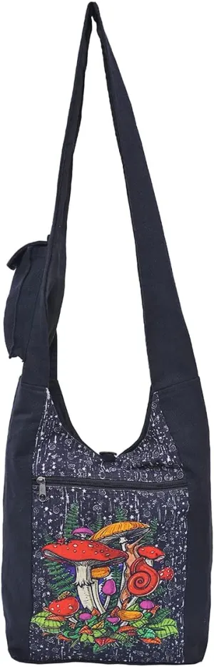THE COLLECTION ROYAL Graphic Crossbody Bag for Women, Boho Purse, Boho Bag, Hippie Bag, Hippie Purse, Cloth Purse for Women