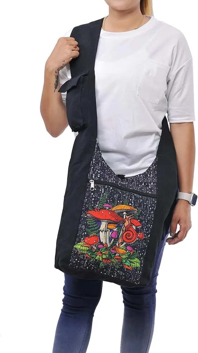 THE COLLECTION ROYAL Graphic Crossbody Bag for Women, Boho Purse, Boho Bag, Hippie Bag, Hippie Purse, Cloth Purse for Women
