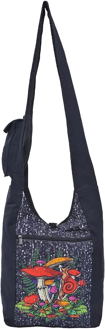 THE COLLECTION ROYAL Graphic Crossbody Bag for Women, Boho Purse, Boho Bag, Hippie Bag, Hippie Purse, Cloth Purse for Women