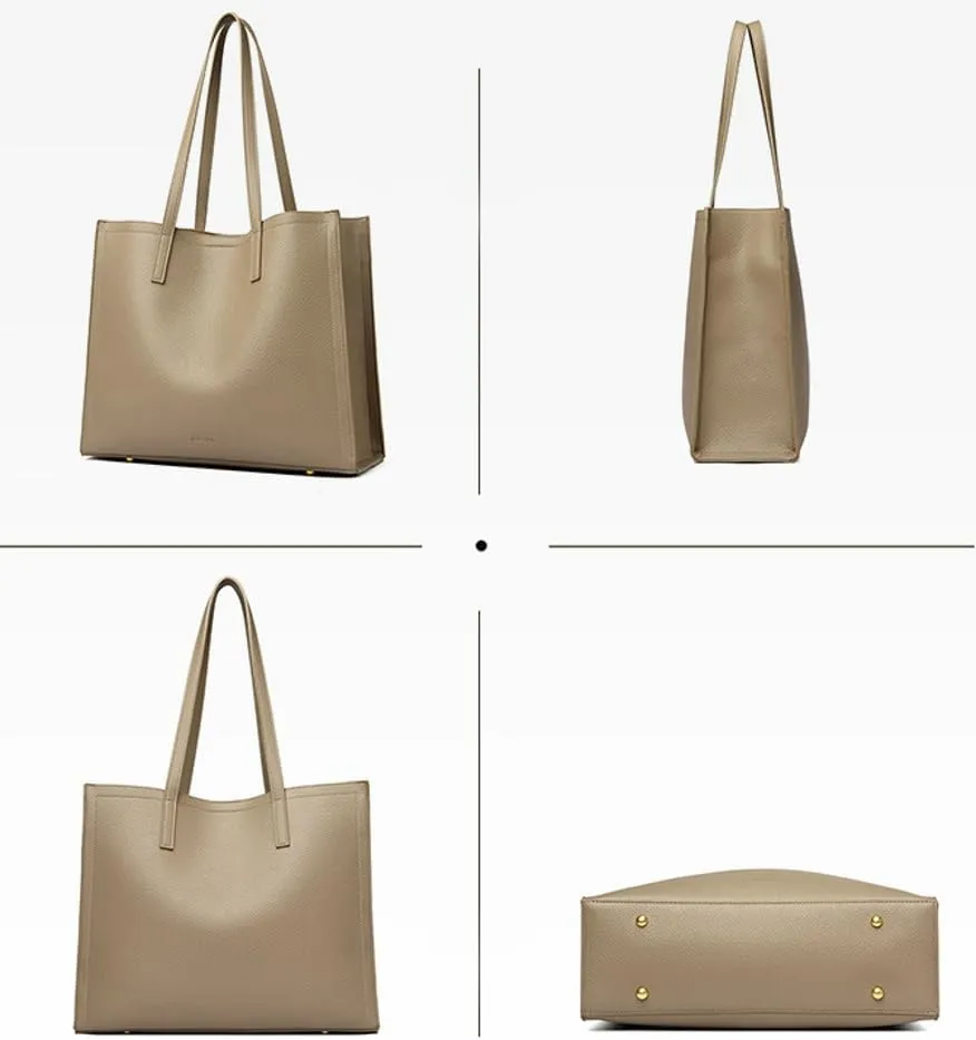 Tote Bag for Women Soft PU Leather 2025 Large Shoulder Bags Casual Work Purses and Handbags with Multi Compartments