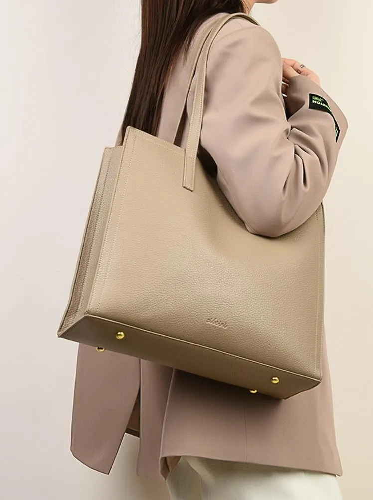 Tote Bag for Women Soft PU Leather 2025 Large Shoulder Bags Casual Work Purses and Handbags with Multi Compartments