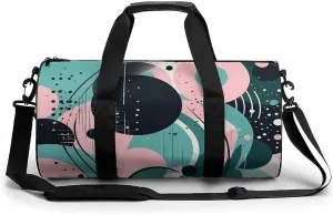 Travel Duffel Bag Weekender Bags for Men Women Large Capacity Overnight Bags Different Circles Travel Sports Gym Bag Canvas Carry On Tote Bags for Travel Yoga