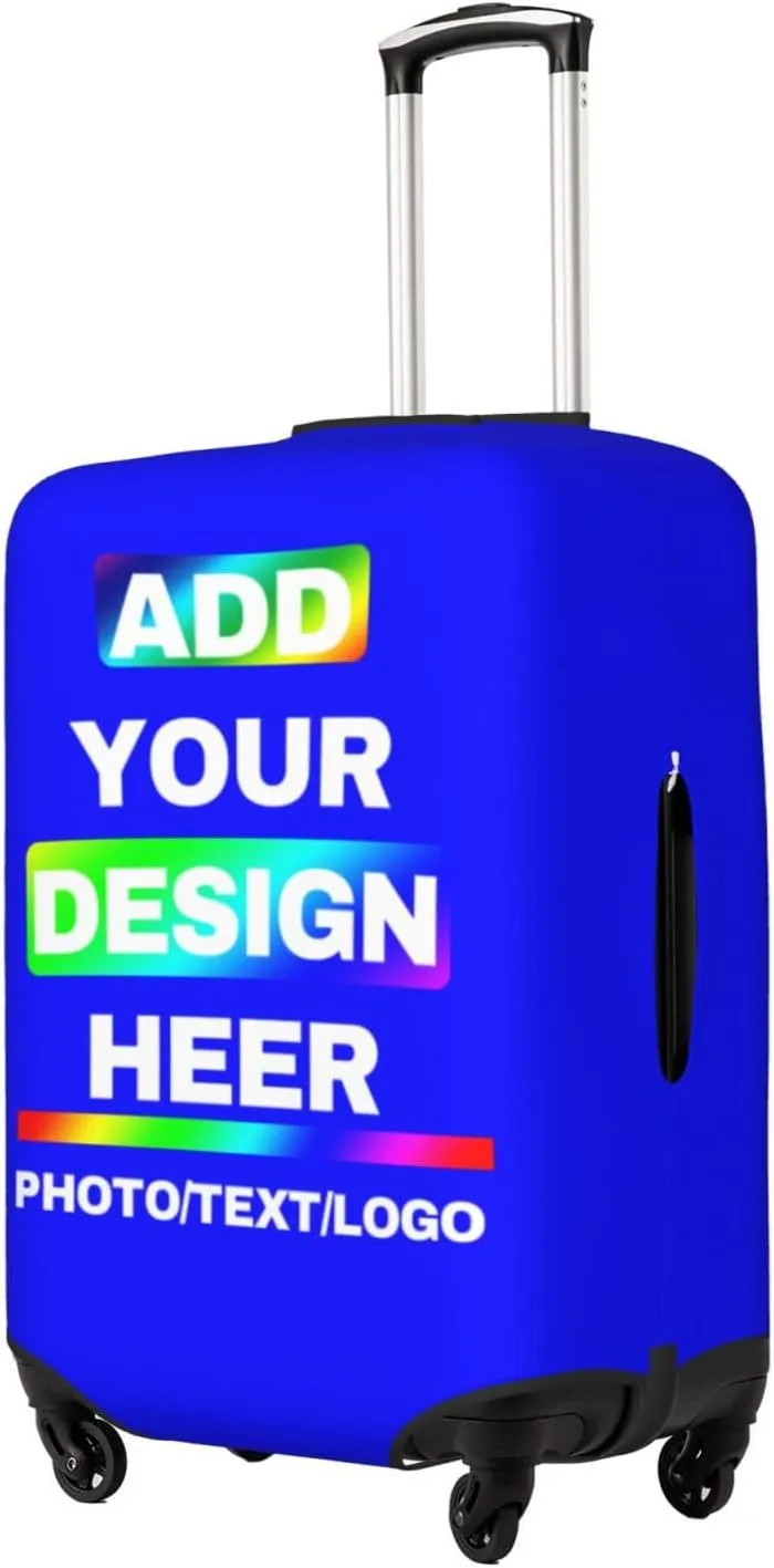 Travel Suitcase Cover Design Your Name Photo Text LOGO Customized Washable Travel Suitcase Cover Personalized Suitcase Covers For Luggage