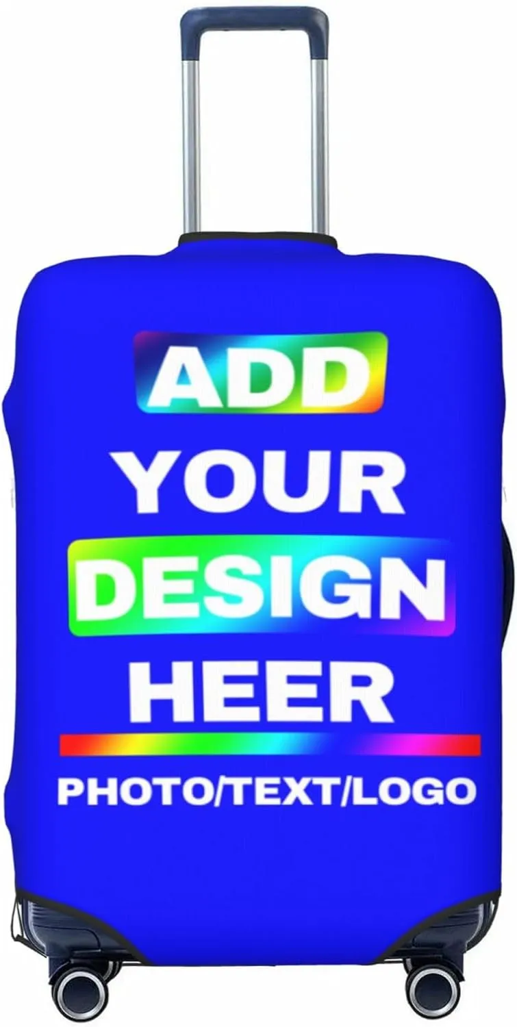 Travel Suitcase Cover Design Your Name Photo Text LOGO Customized Washable Travel Suitcase Cover Personalized Suitcase Covers For Luggage