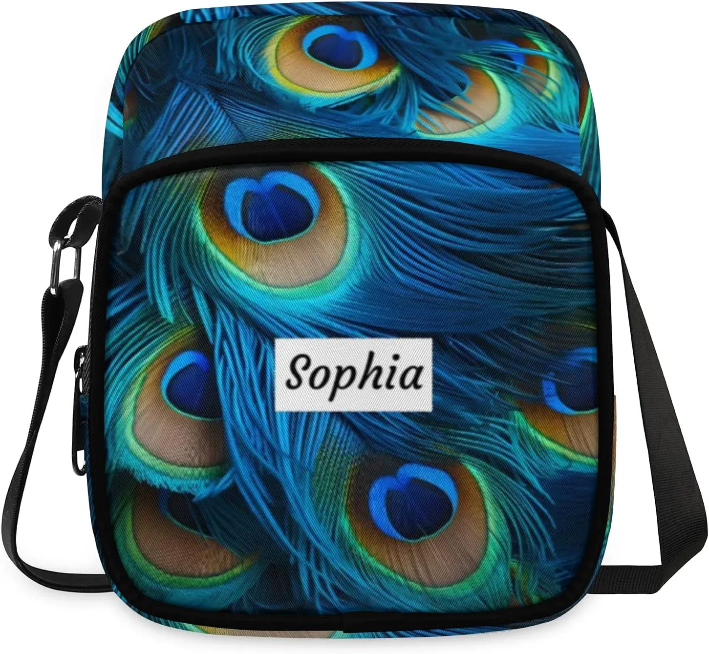 TropicalLife Personalized Crossbody Bag for Women Men Custom Name Messenger Bags