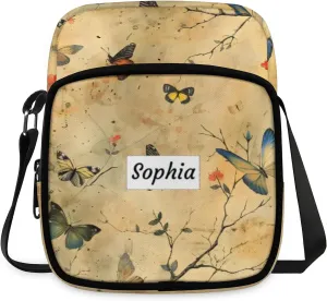 TropicalLife Personalized Crossbody Bag for Women Men Custom Name Messenger Bags