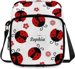 TropicalLife Personalized Crossbody Bag for Women Men Custom Name Messenger Bags