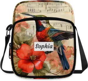 TropicalLife Personalized Crossbody Bag for Women Men Custom Name Messenger Bags