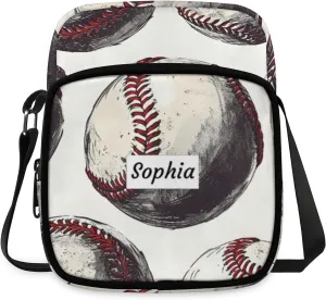 TropicalLife Personalized Crossbody Bag for Women Men Custom Name Messenger Bags