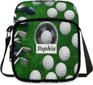 TropicalLife Personalized Crossbody Bag for Women Men Custom Name Messenger Bags
