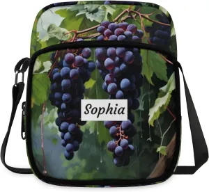 TropicalLife Personalized Crossbody Bag for Women Men Custom Name Messenger Bags