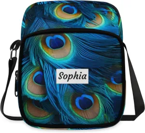 TropicalLife Personalized Crossbody Bag for Women Men Custom Name Messenger Bags
