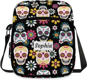 TropicalLife Personalized Crossbody Bag for Women Men Custom Name Messenger Bags