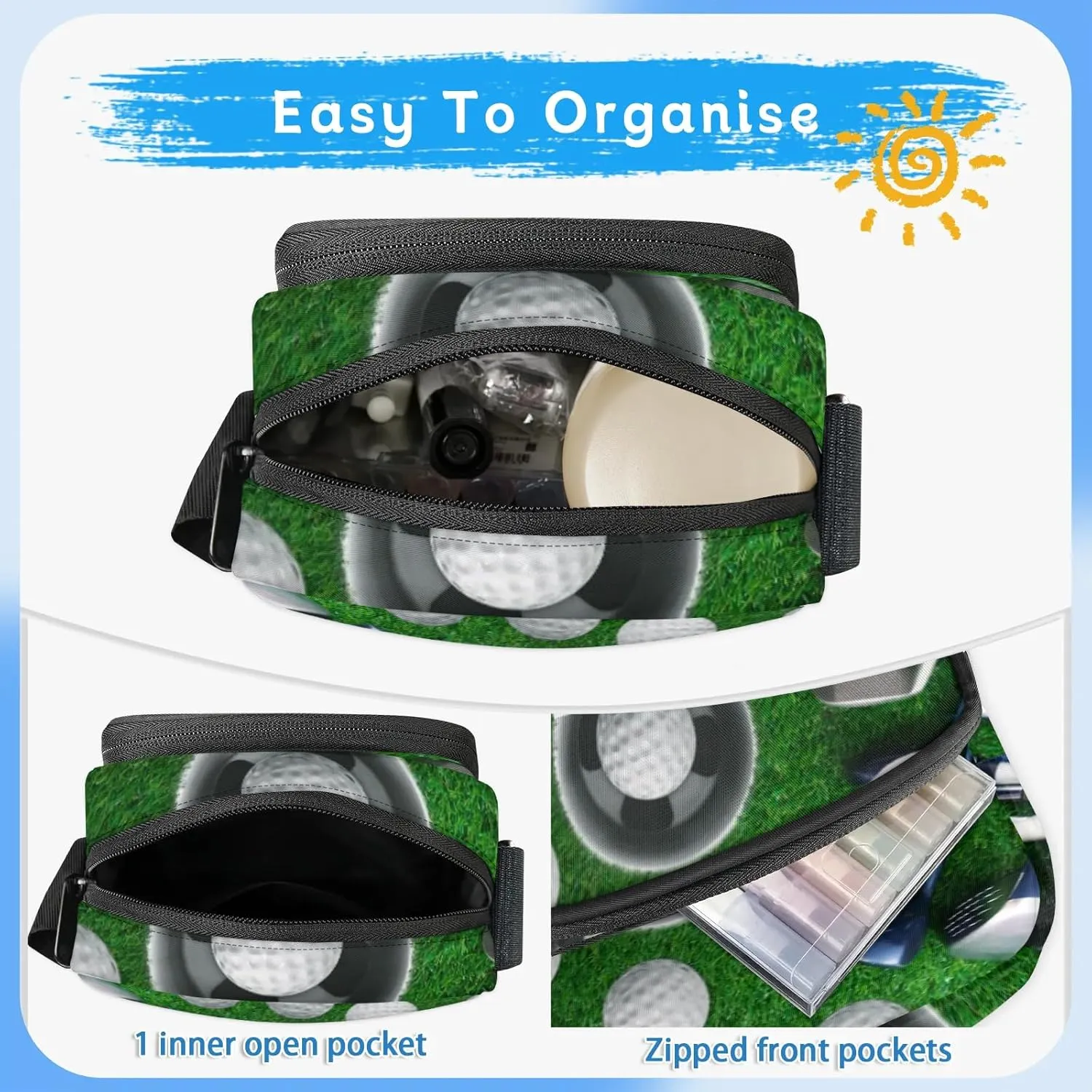 TropicalLife Personalized Crossbody Bag for Women Men Custom Name Messenger Bags