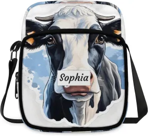 TropicalLife Personalized Crossbody Bag for Women Men Custom Name Messenger Bags