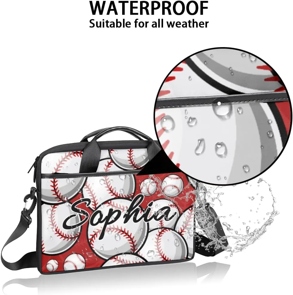 TropicalLife Personalized Laptop Bag 15 Inch Custom Sleeve Case with Handle Shoulder Strap Computer Messenger Bag