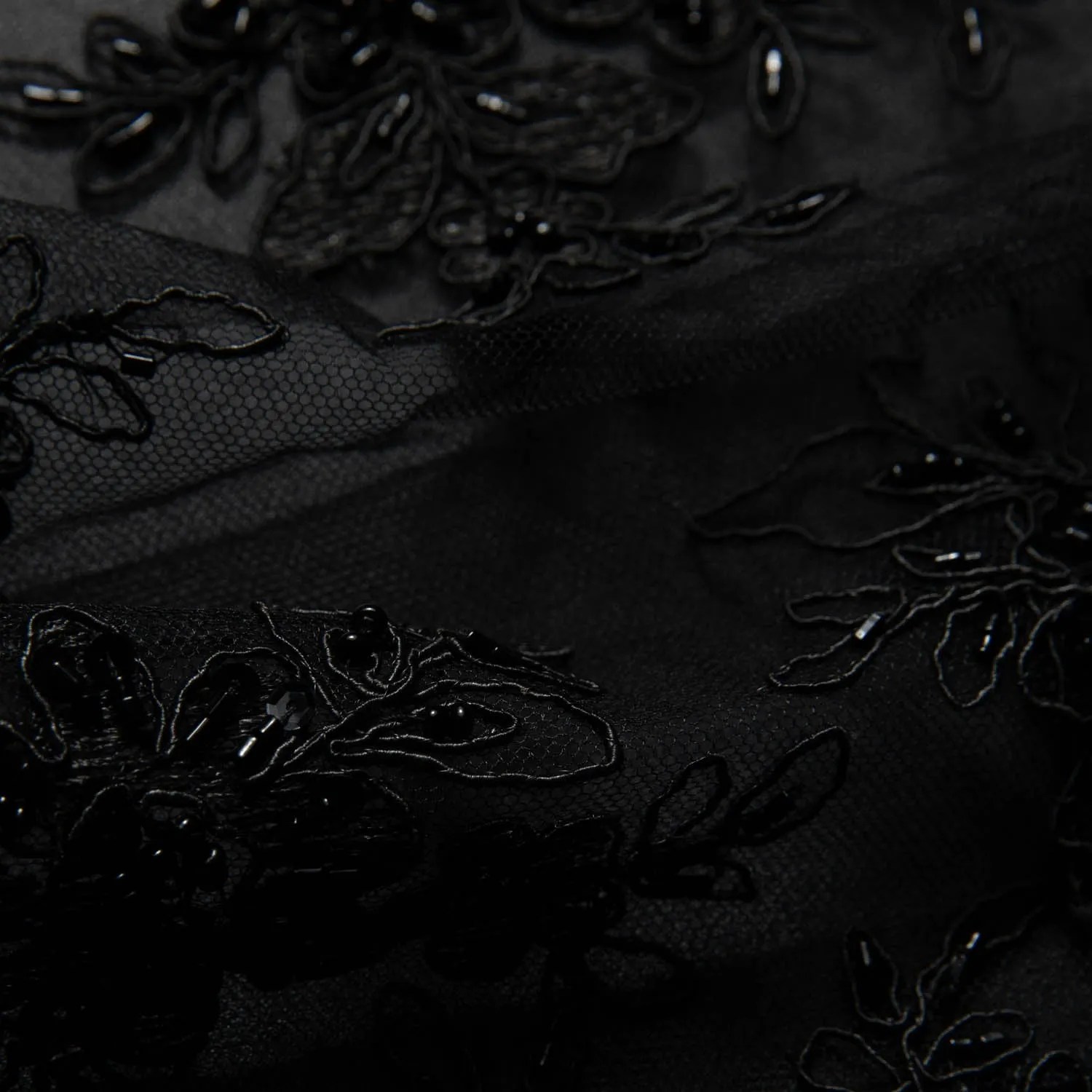 Tulle Lace Fabric Embroidered with Intricate Design 52" Wide | Exquisite Fabric