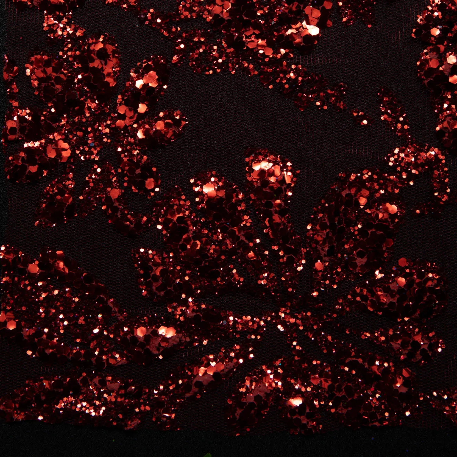 Tulle Lace Fabric with Glitter and Floral Design 58" Wide | Exquisite Fabric