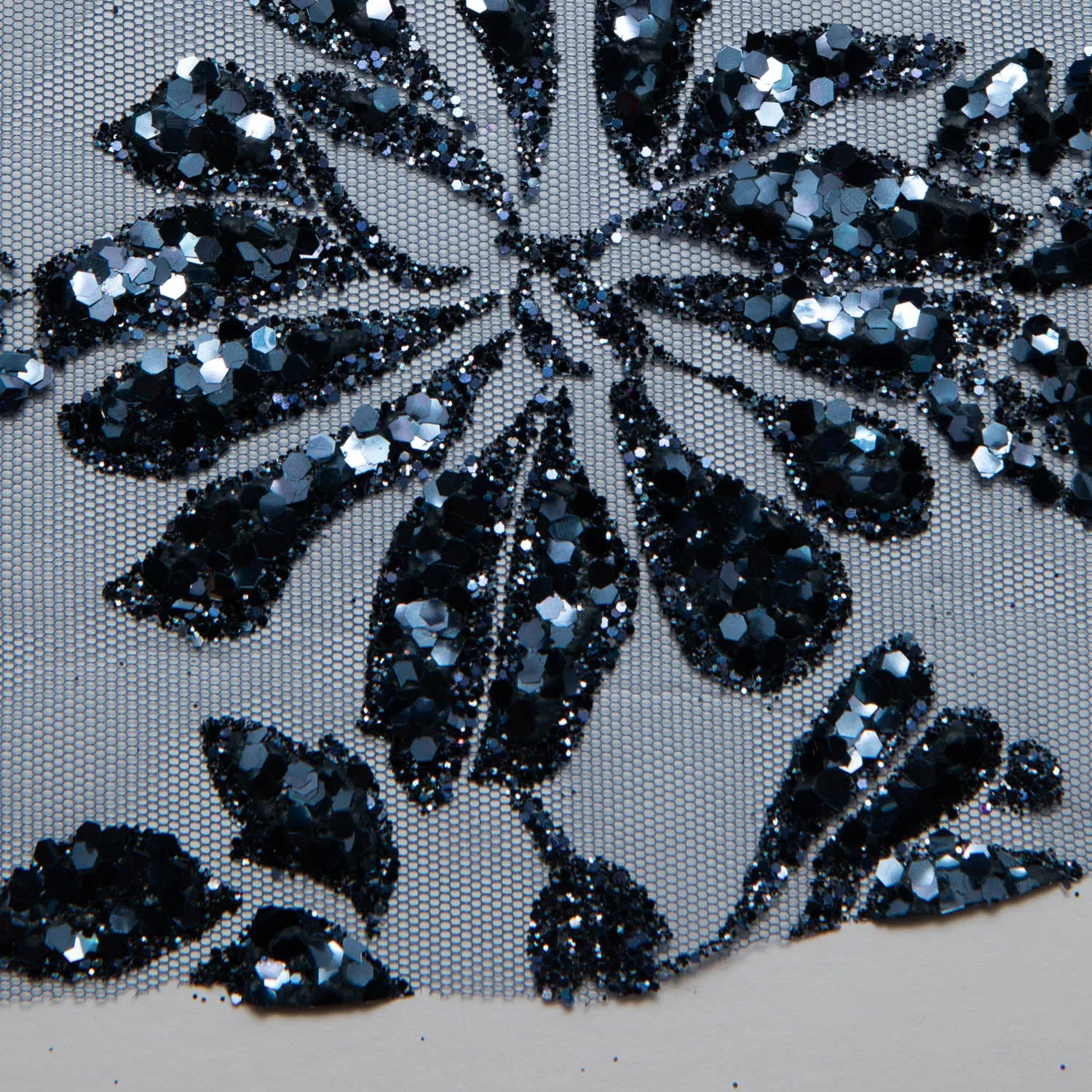 Tulle Lace Fabric with Glitter and Floral Design 58" Wide | Exquisite Fabric